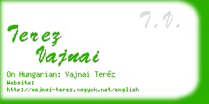 terez vajnai business card