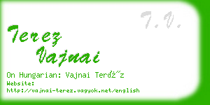 terez vajnai business card